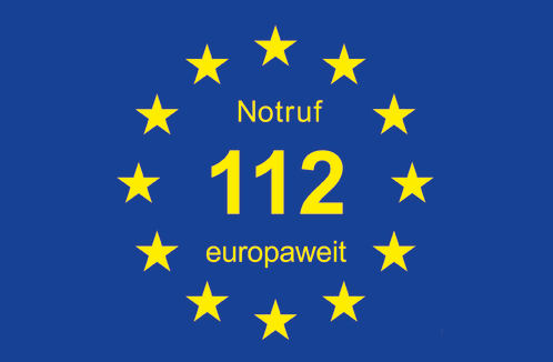Europaweite Notrufnummer 112